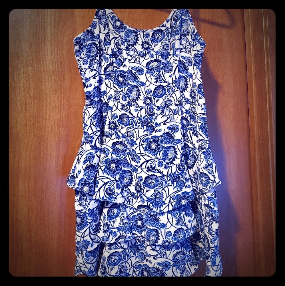 Blue floral dress!